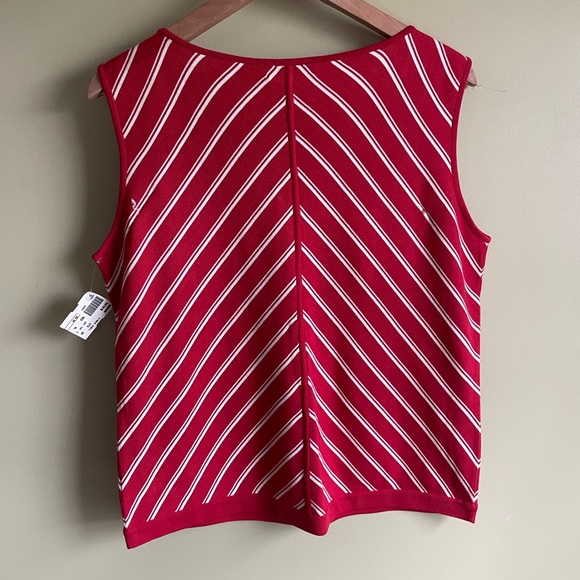 NWT Garfield & Marks Silk Blend Sleeveless Sweater Vest - Picture 2 of 5